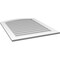 Ekena Millwork Arch Top Surface Mount PVC Gable Vent: Functional, w/ 3-1/2"W x 1"P Standard Frame, 32"W x 40"H GVPAR32X4001SF - alternate 4